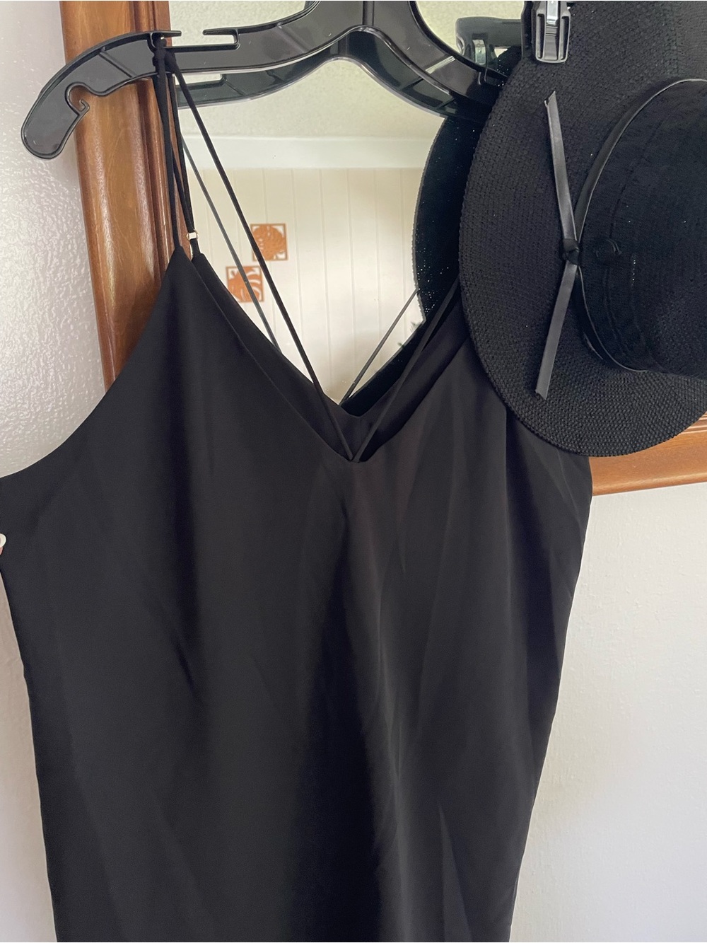 Calvin Klein Black Double-Strap V-Neck Camisole